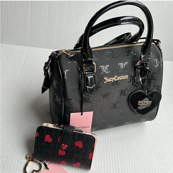 Juicy Couture Heart Liquorice Bifold Wallet - Picture 8 of 8